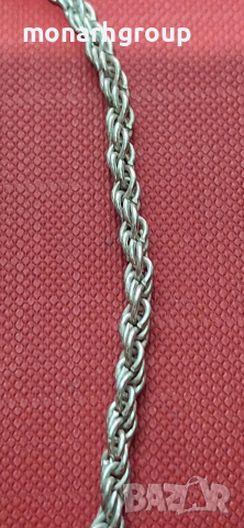 Сребърна гривна, снимка 3 - Гривни - 52655896