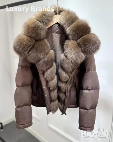 Дамско яке с естествен косъм, снимка 1