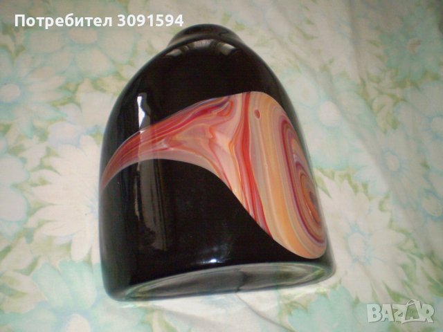 Стилна ваза Мурано двупластово стъкло, снимка 3 - Антикварни и старинни предмети - 40679683