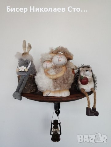 Стенни етажерки -цветарници от дъбов масив (автентични реставрирани бъчви)с ковано желязо , снимка 3 - Декорация за дома - 39752037