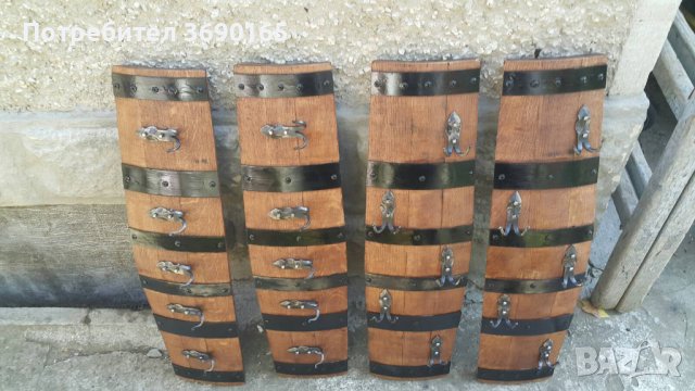 Закачалки изработени от автентични реставрирани бъчви с ръчно ковано желязо , снимка 14 - Декорация за дома - 40221046