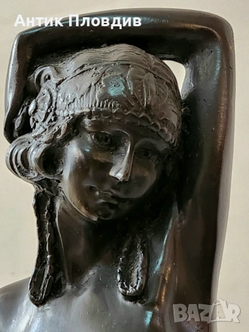 Голяма бронзова статуетка, снимка 14 - Статуетки - 53722201