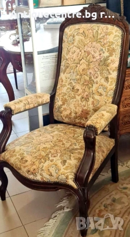 Антично  кресло, Франция. , снимка 3 - Столове - 51916875
