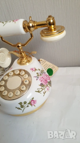 Стар порцеланов телефон, снимка 10 - Антикварни и старинни предмети - 53866073
