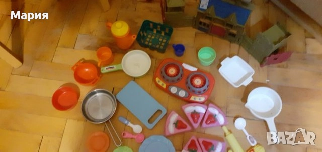 Дървена детска кухня с аксесоари, снимка 12 - Играчки за стая - 52822978