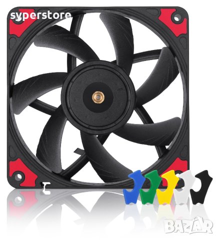 Вентилатор за компютър 120x120x15mm Noctua NF-A12x15-CH.BK.S SSO2 Bearing 4-pin PWM 1850RPM 12V