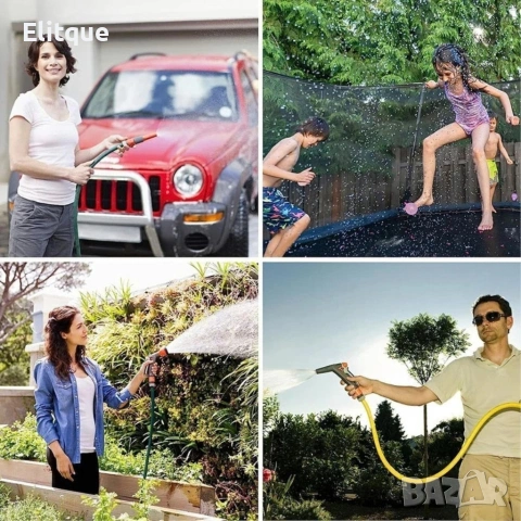 Бърз конектор за градински маркуч с нипел за вентил, снимка 6 - Градински мебели, декорация  - 53371433