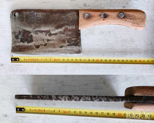 Стар ръчно кован сатър, снимка 1