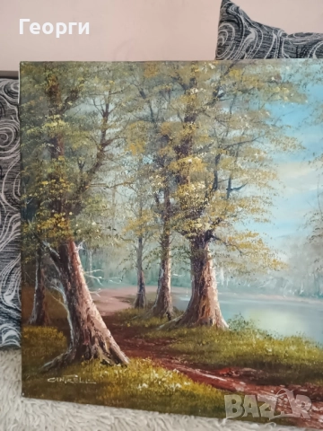 Картина масло,Cantrell, снимка 7 - Картини - 52132980