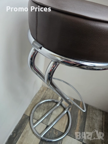 Кожен бар стол Zeta, снимка 2 - Столове - 53051480