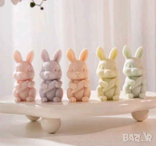 Молд заек с морков 10,4 см, снимка 2 - Форми - 53645137