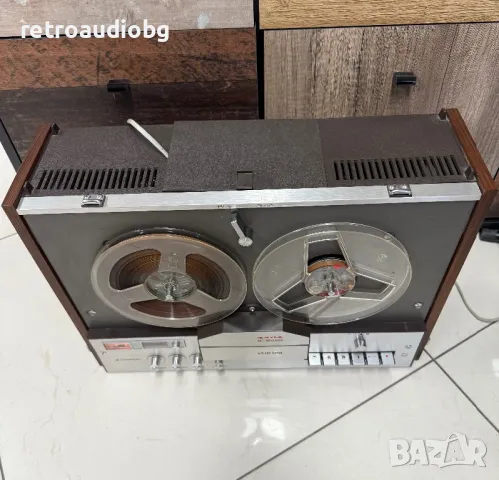 🔊Ретро ролков магнетофон PHILIPS 4404 + капак - след пълен рекап - напълно възстановен🔊, снимка 4 - Декове - 49941924