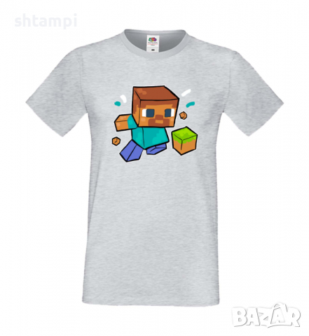 Мъжка тениска Steve Diamond,Minecraft,Игра,Забавление,подарък,Изненада,Рожден Ден., снимка 8 - Тениски - 36497110
