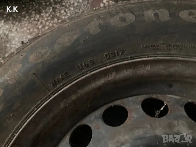 Оригинални Мерцедесови Железни Джанти 15ки 5х112 с Гуми , снимка 4 - Гуми и джанти - 48304922