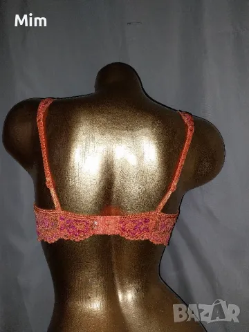 85 В/С Дантелен сутиен в оранжево , снимка 5 - Бельо - 48448148