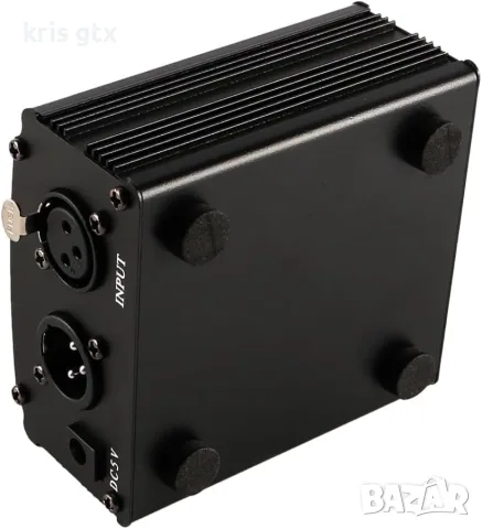 Фантомно захранване За кондензаторен микрофон, Phantom Power Supply 48V Anti-Noise, снимка 3 - Микрофони - 55955686