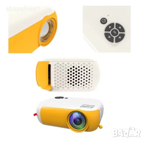 Портативен Мини Проектор, Zenwire, A10, Led, Full HD, 1080p, USB, 1800lm, 2000: 1, 100 Инча, HDMI / , снимка 6 - Плейъри, домашно кино, прожектори - 49990710