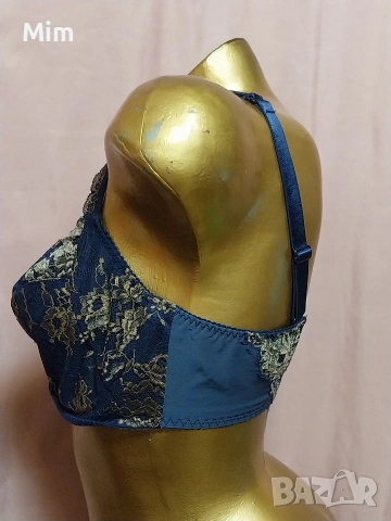 Prima Donna 80 D Тъмно син дантелен сутиен , снимка 5 - Бельо - 53701783