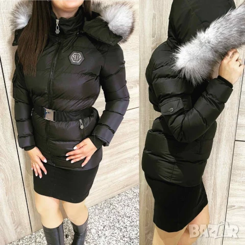 дълги зимни якета с пух philipp plein 