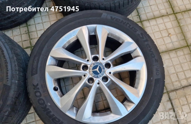 Джанти с гуми 17' 225 50 17 mercedes , снимка 3 - Гуми и джанти - 53759063