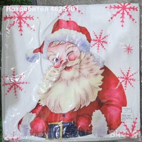 Коледни декоративни калъфки за възглавници – 7 уникални празнични дизайна,45×45см - 6 бр. в комплект, снимка 13 - Декорация за дома - 52080704