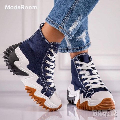 Дамски високи кецове , снимка 2 - Кецове - 39703001