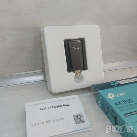 Нов Двубандов Wi-Fi 6 Безжичен USB Адаптер TP-Link AX1800 (Archer TX20U Plus), снимка 8 - Мрежови адаптери - 56255828