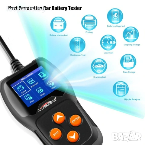 Тестер за акумулатори KONNWEI KW600, снимка 6 - Аксесоари и консумативи - 53851274