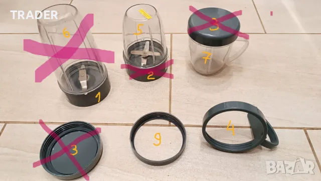 аксесоари капаци нож кана капак за блендер NUTRIBULLET