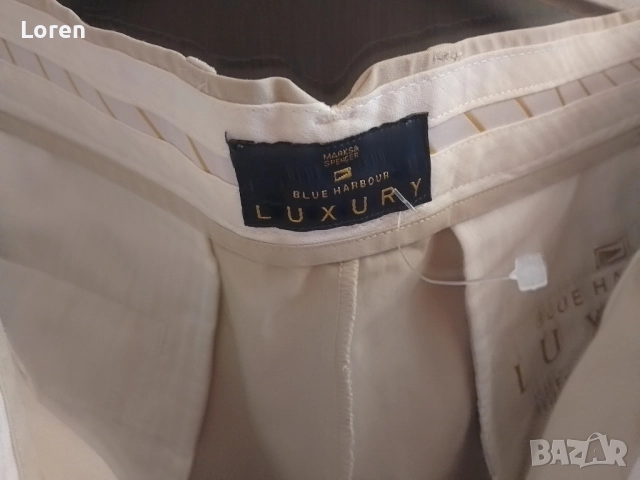 Ново!*Luxury*Мъжки къси кремави панталони , снимка 9 - Панталони - 52637477