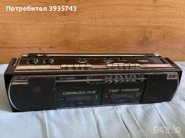 SHARP WQ 267Z Boombox радиокасетофон , снимка 3 - Радиокасетофони, транзистори - 50465751
