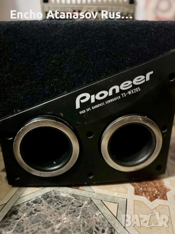 Pioneer TS-WX205 субуфер + усилвател Sony XM-2545 – комплект