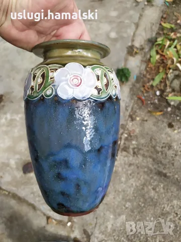 Старинна ваза Royal Doulton, снимка 4 - Антикварни и старинни предмети - 56311134