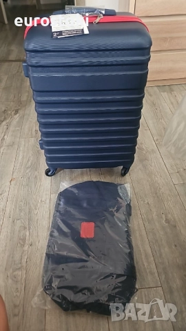 Комплект Coolife, 3 части, багажен куфар с твърда страна и TSA заключване с въртящи се колелца, снимка 9 - Куфари - 51488466