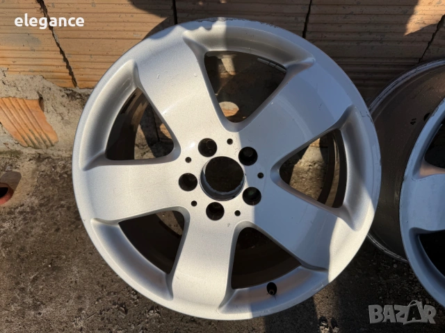 Оригинални алуминиеви джанти за Mercedes E W211 4X4 5x112 17 цола, снимка 2 - Гуми и джанти - 53817132