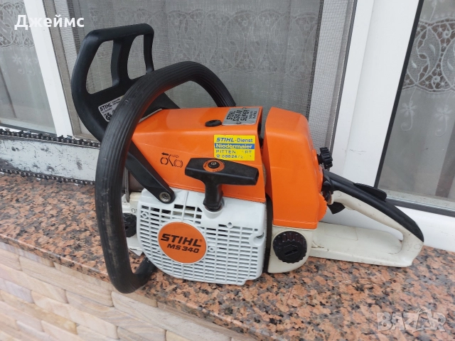 Резачка STIHL 034 AV super electronic quickstop , снимка 6 - Градинска техника - 52659741