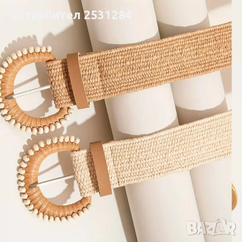 Еластичен колан, прилича на плетен колан, колан в бохо стил, boho колан, снимка 2 - Колани - 50483837