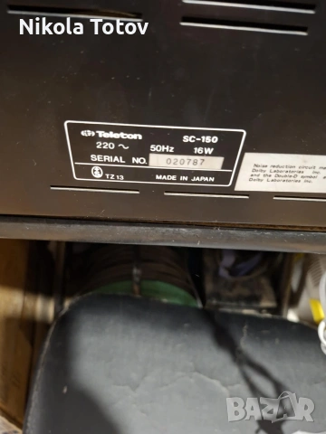 Продава се касетен дек Teleton SC-150. , снимка 8 - Декове - 53407756