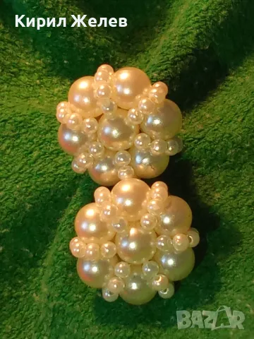 СИМПАТИЧНИ ВИНТИДЖ КЛИПС ОБЕЦИ ПЕРЛЕН ТИП 47495, снимка 9 - Обеци - 47057237