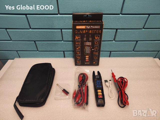 ANENG мултицет клещи U-образен, цветен LCD, акумулаторен, снимка 9 - Клещи - 52402843