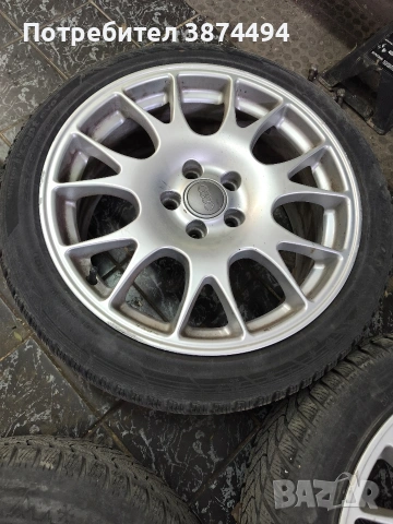 Оригинални Audi BBS CH джанти+зимни гуми 18" 8J ET43 5×112, снимка 5 - Гуми и джанти - 53668161