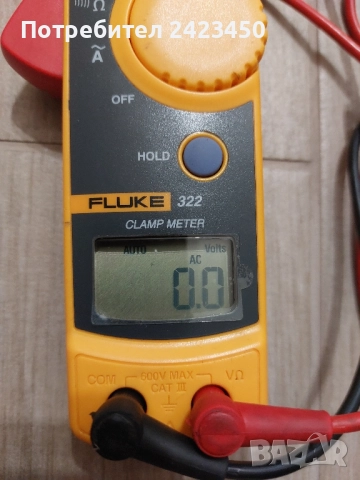 Ампер клещи Fluke 322, снимка 3 - Клещи - 52674445
