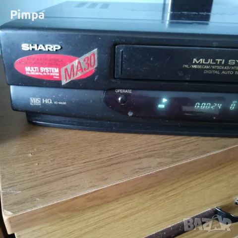 Sharp vhs vc-ma30b видео касетофон, снимка 3 - Плейъри, домашно кино, прожектори - 55929653
