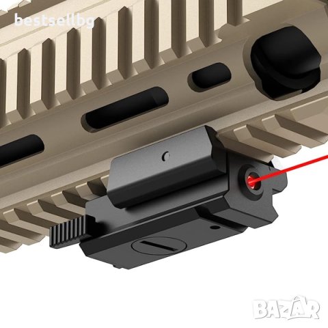 Червен лазерен мерник прицел за пистолет глок въздушна пушка еърсофт, снимка 5 - Оборудване и аксесоари за оръжия - 41893189
