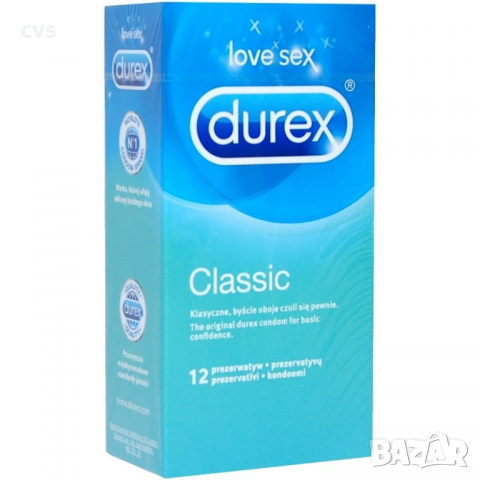 Презервативи Durex Classic - 12броя , снимка 1 - Мъжка козметика - 36509495