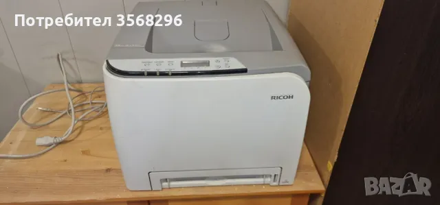 Цветен принтер RICOH Aficio SP C240 зареден на 100%, снимка 2 - Принтери, копири, скенери - 47747386