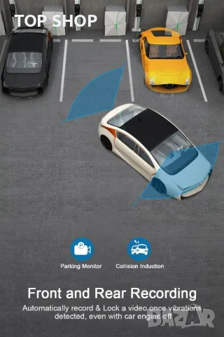 Dash Cam CHORTAU+ задна камера, снимка 5 - Аксесоари и консумативи - 48804973