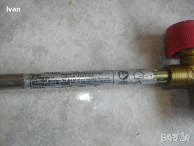 ROTHENBERGER-58 см Газова Горелка За Покриви/Хидроизолации-Немска-Профи-С Маркуч и Редуцир Вентил, снимка 11 - Други инструменти - 41443485