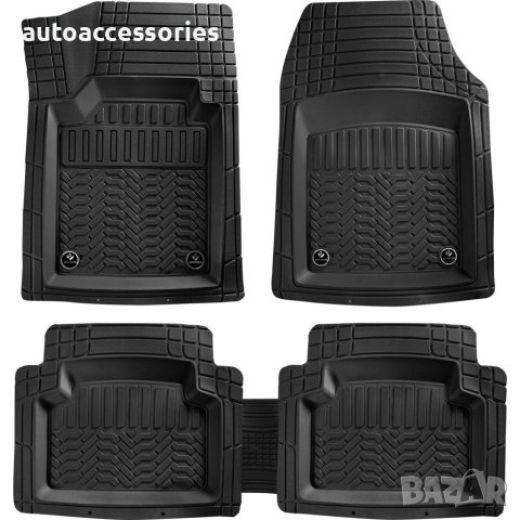 1000055286 Постелки гумени за кола тип леген 4D  Maximum TT черни 5броя комплект, снимка 1