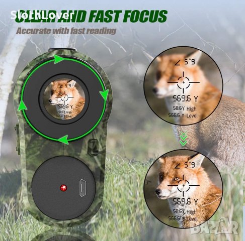 ПРОМО! Нов Професионален Лазерен Далекомер До 1000 метра, снимка 5 - Ловно оръжие - 34040427